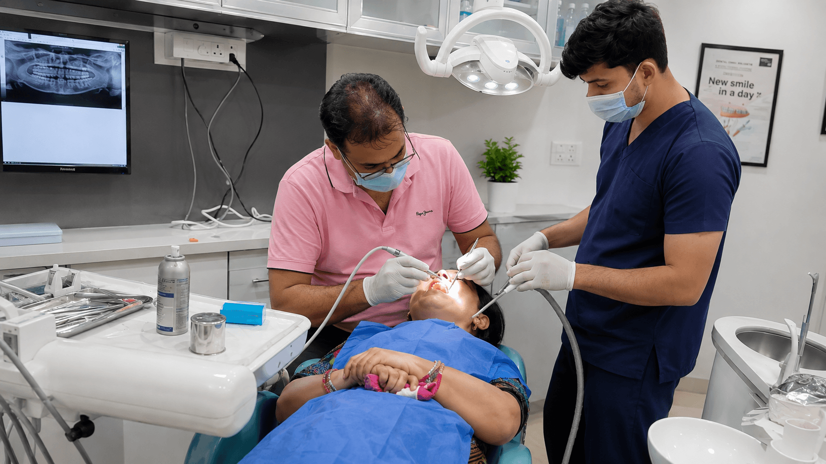 Single-Sitting Root Canal (RCT) procedure at Chauhan's Dental Studio Indore