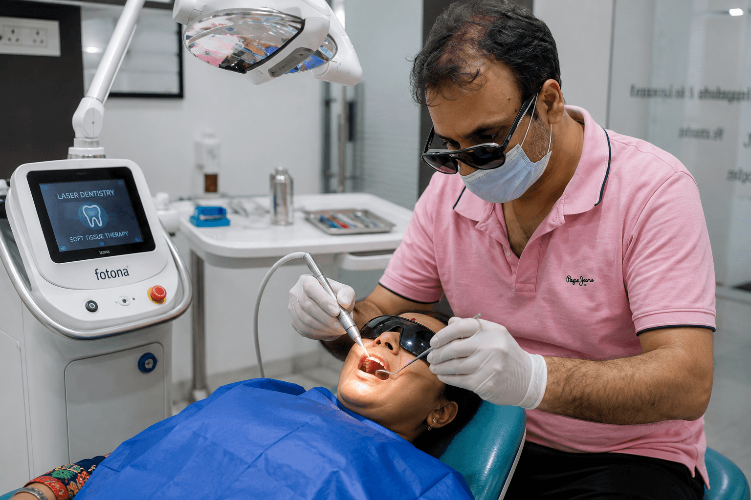 Laser Dentistry & Gum Therapies procedure at Chauhan's Dental Studio Indore
